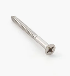 #12 × 2 1/2" 316 Stainless-Steel Flat-Head Screws