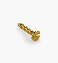 3/8" #1 Flat-Head Brass Screws