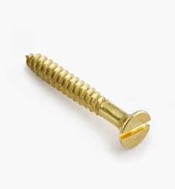 3/4" #3 Flat-Head Brass Screws
