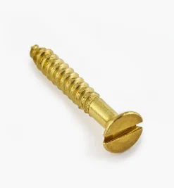 3/4" #4 Flat-Head Brass Screws
