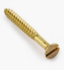 1" #4 Flat-Head Brass Screws