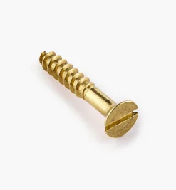1" #8 Flat-Head Brass Screws