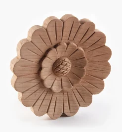 3 7/8" Hand-Carved Round Appliqué
