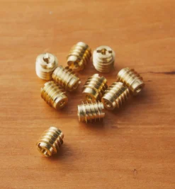 4-40 Brass Knife-Edge Insert Nuts