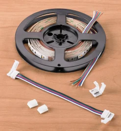 8' Color-Controlled RGB+W LED Tape Light Set, 30+30 LEDs/m