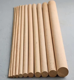 36" Red Oak Dowel Rods