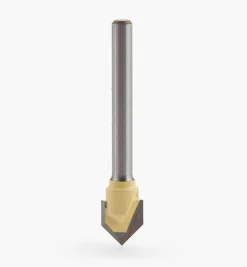 1/8" Shank Carbide-Tipped V-Groove Router Bit