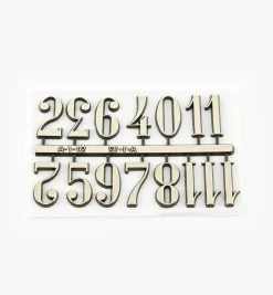 Adhesive-Backed Arabic Numerals