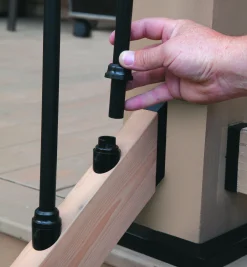 Angled-Base Stair Adapters For Titan Snap 'N Lock Baluster System