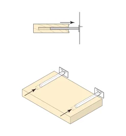 Blind Shelf Supports