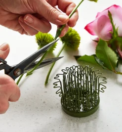 Blue Ribbon Flower Holder