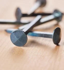 Blued Steel Diamond-Head Forged Nails From Clouterie Rivierre