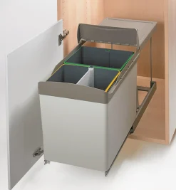 Bottom-Mount Sliding Waste Containers