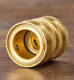 Brass Female Hose-End Water-Stop Coupler