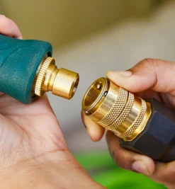 Brass Quick Connect Set With Water Stop