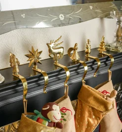 Brass Stocking Hangers
