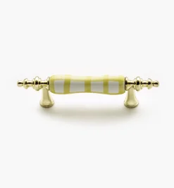 Brass/Ceramic Ornate Pulls