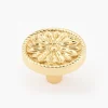 Cast Roped Flower Knob