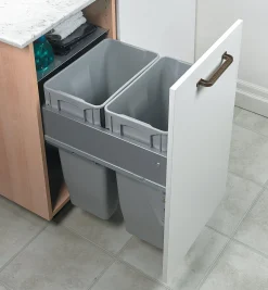 Door-Mount Dual Waste Bin