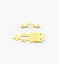 Fancy Narrow Brass Box Hasps