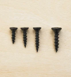 Flat-Head Black Steel Screws