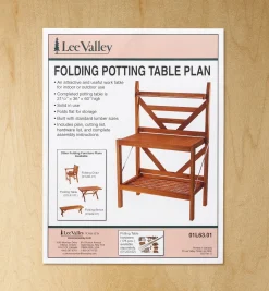 Folding Potting Table Plan