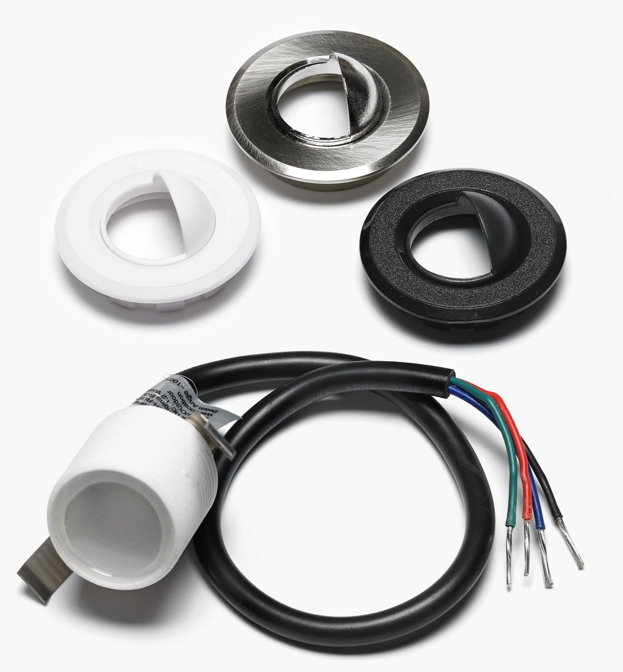 Indoor/Outdoor Color-Controlled (RGB) Mini Recessed LED Light Kit