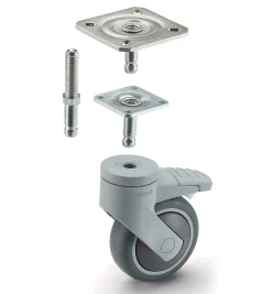 Levina 75mm Steel-Plate Casters