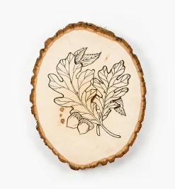 Live-Edge Oval Basswood Plaques