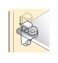 Locking Glass Shelf Supports