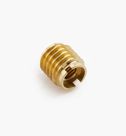 M8-1.25 Brass Knife-Edge Insert Nut