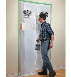 Magnetic Dust-Barrier Door