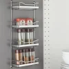 Narrow Four-Shelf Screw-Mount Spice Rack