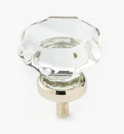 Octagonal Glass Knob