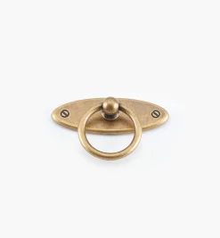 Oval Plate Ring Pull With Escutcheon