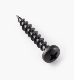 Pan-Head Black Steel Screws