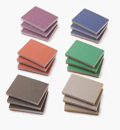 18-Pc. Sample Pack Of Mirka HD 3" × 4" × 10mm Grip Abrasive Sponges