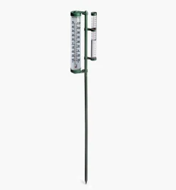 Rain Gauge With Thermometer