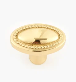 Rope-Edged Oval Knob