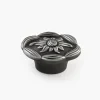 Satin Pewter Antique Oval Knob