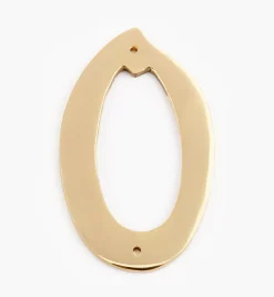 Script Cast Brass House Numbers