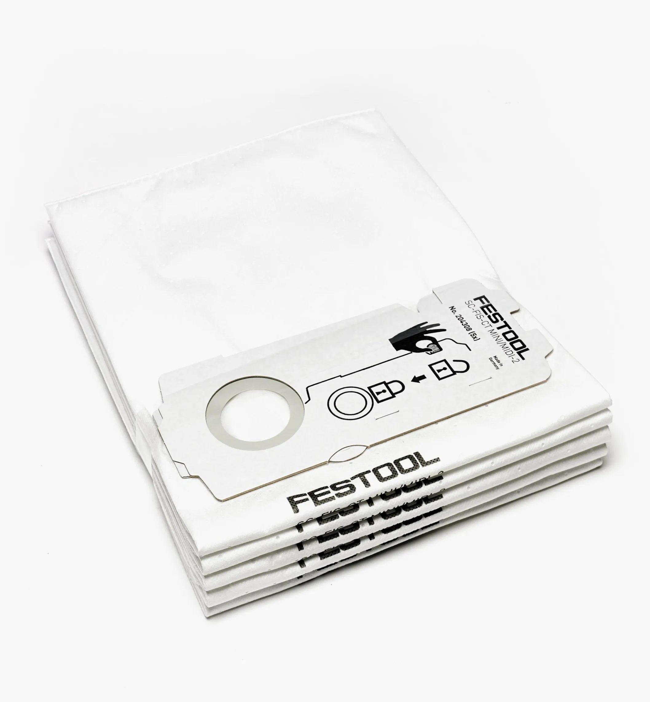 Selfclean Filter Bags For Festool MINI, MIDI And CT 15 Dust Extractors