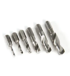 Set Of 6 HSS Stubby Twist Bits