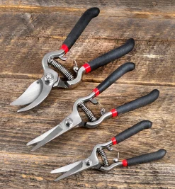 Set Of 3 Stainless-Steel Pruning Tools