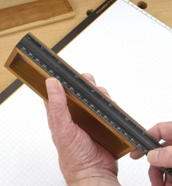 Set Of 4 Veritas Imperial/Metric Aluminum Bench Rules