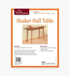 Shaker Hall Table Plan
