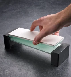 Shapton Set Of 3 GlassStone (GS) HR Stones & Field Holder