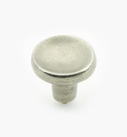 Simple Pewter Dished Knob
