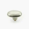 Simple Pewter Oval Knob