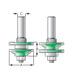 Small Reversible Ogee Frame Bit